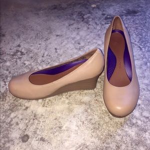 Nude Women’s A-Leigh Crocs Wedges